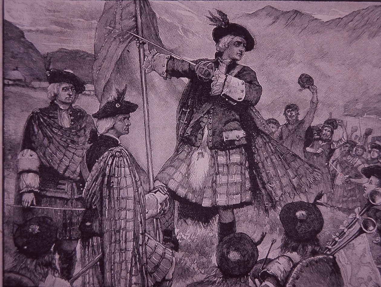 Earl of Mar raises Jacobite standard in 1715 by Unknown artist