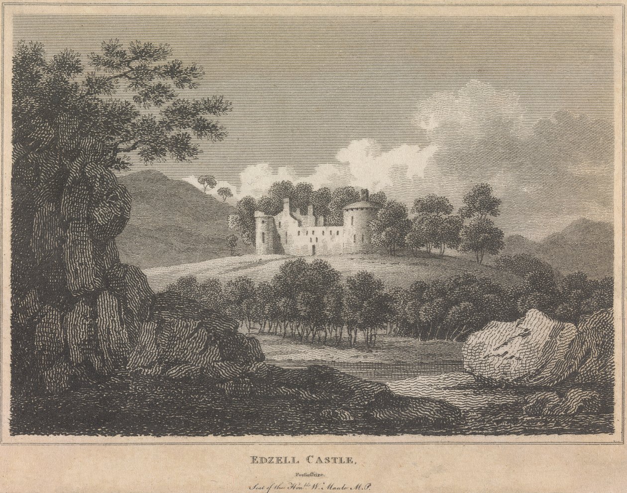 Edzell Castle, [Forfarshire?]; page 101 (Volume One) by Unknown artist