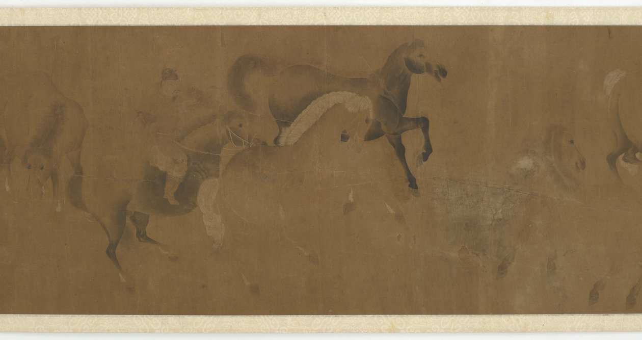 Eight Steeds and a Groom by Unknown artist