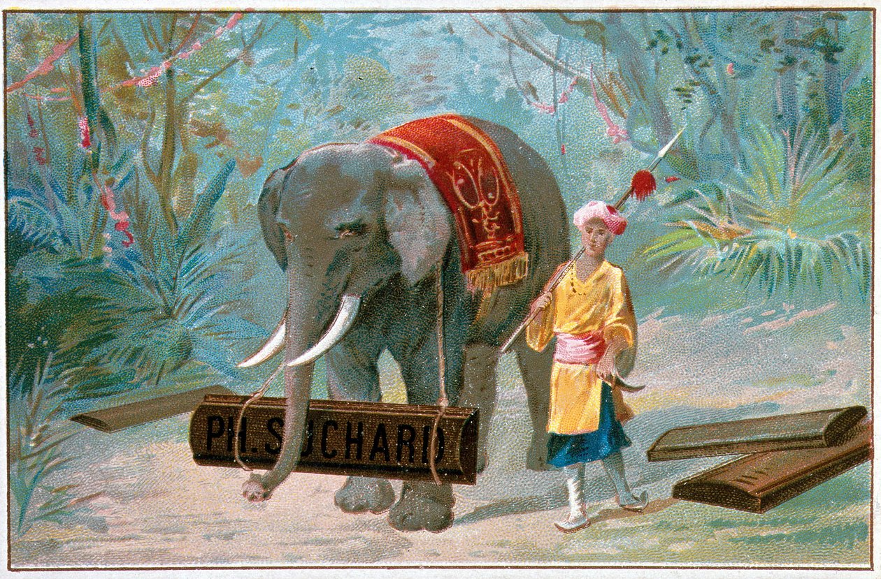Elephant and Cornac, advertising 