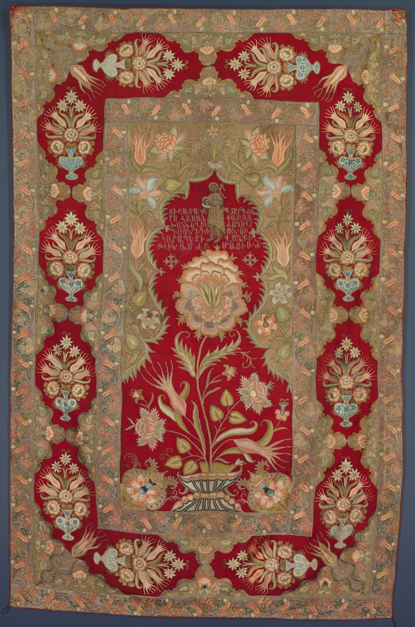 Embroidered Armenian Liturgical Curtain by Unknown artist