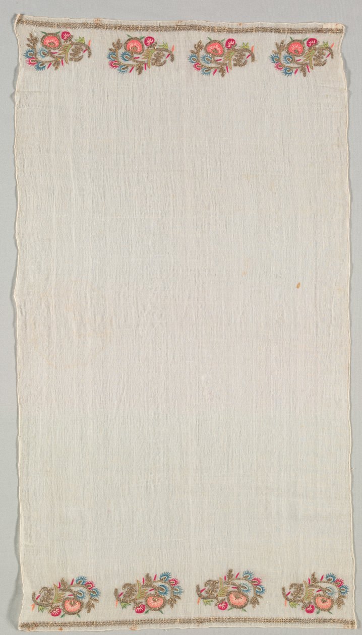 Embroidered Towel (Peshkir) by Unknown artist