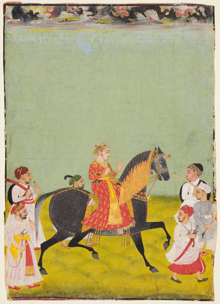 Equestrian Portrait of Maharana Raj Singh II of Mewar (r. 1755–62) by Unknown artist