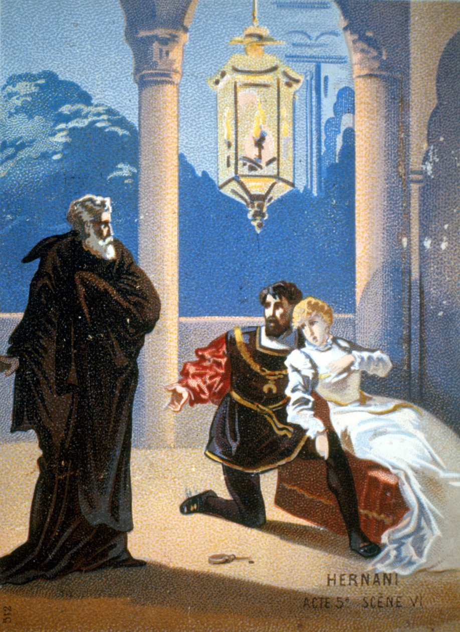 Ernani by Giuseppe Verdi, Act V, Scene 6 by Unknown artist