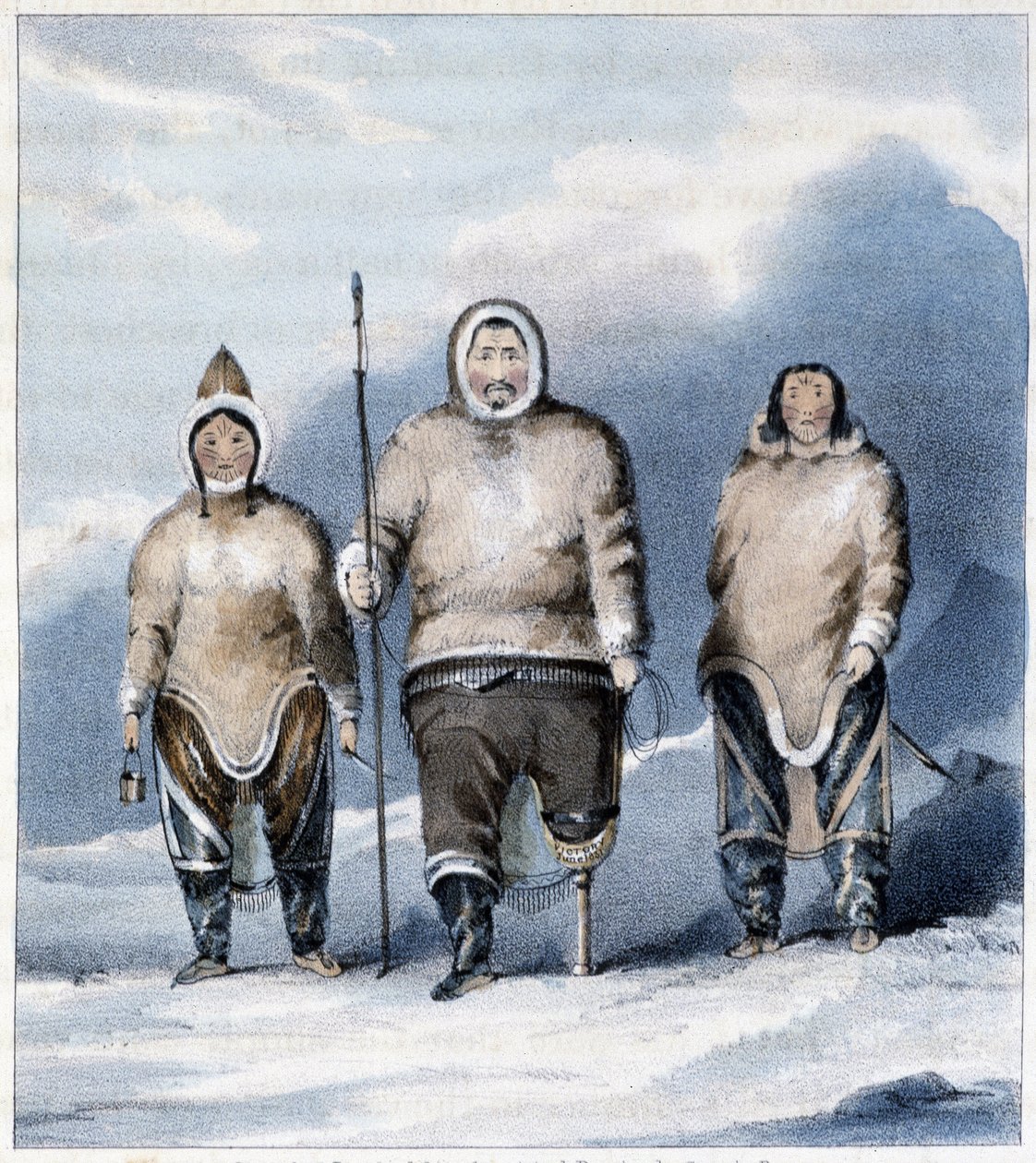 Eskimos: Shulamina, Tulluachiu and Tirikshiu by Unknown artist