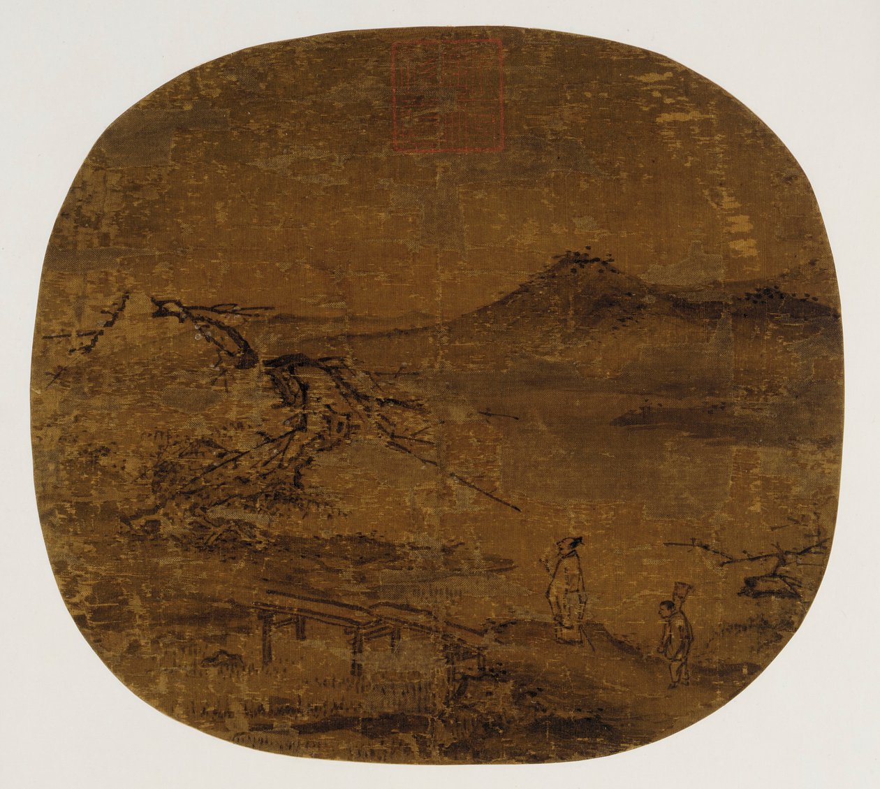 Fan mounted as an album leaf by Unknown artist