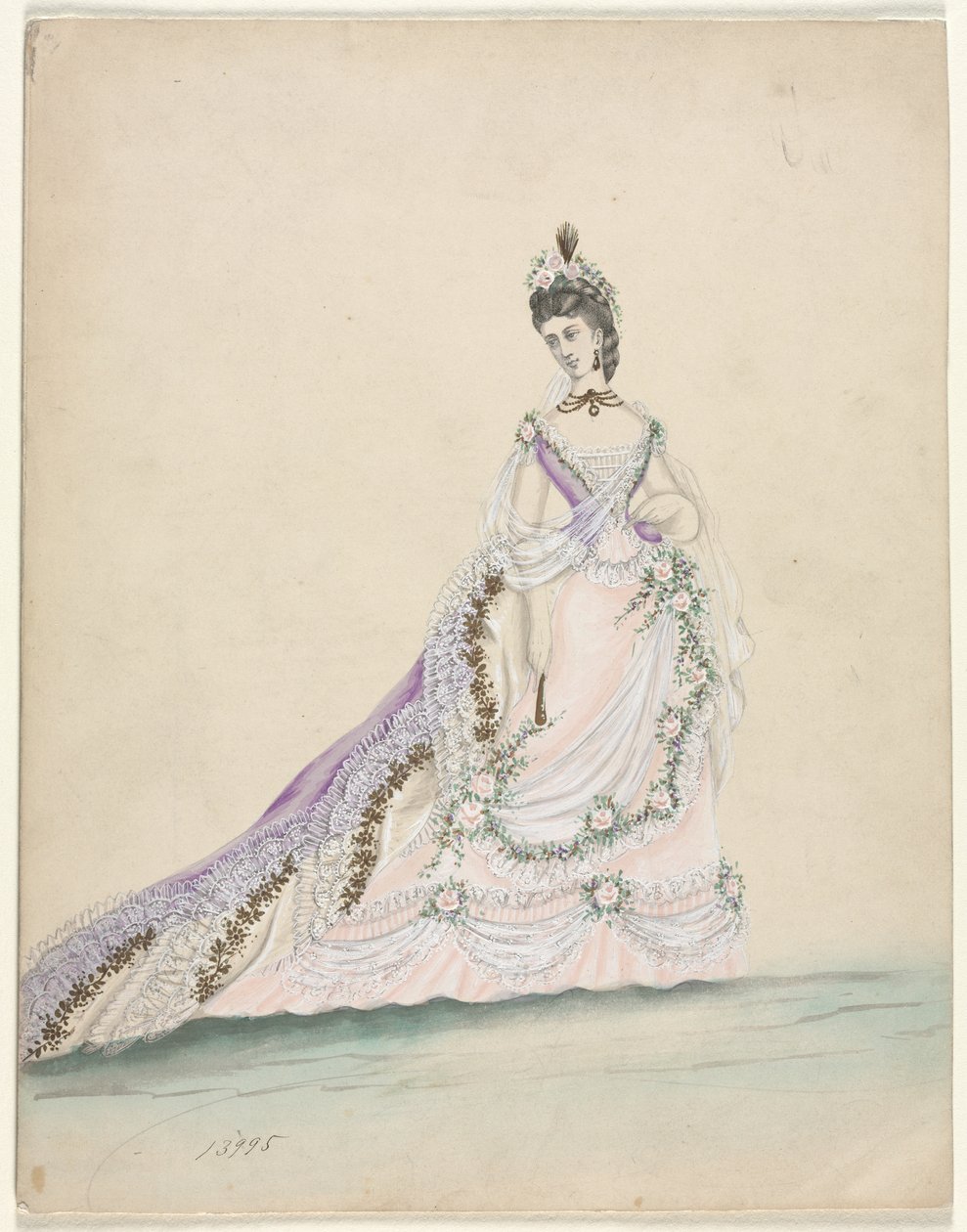 Fashion Study (designed for Worth) by Unknown artist