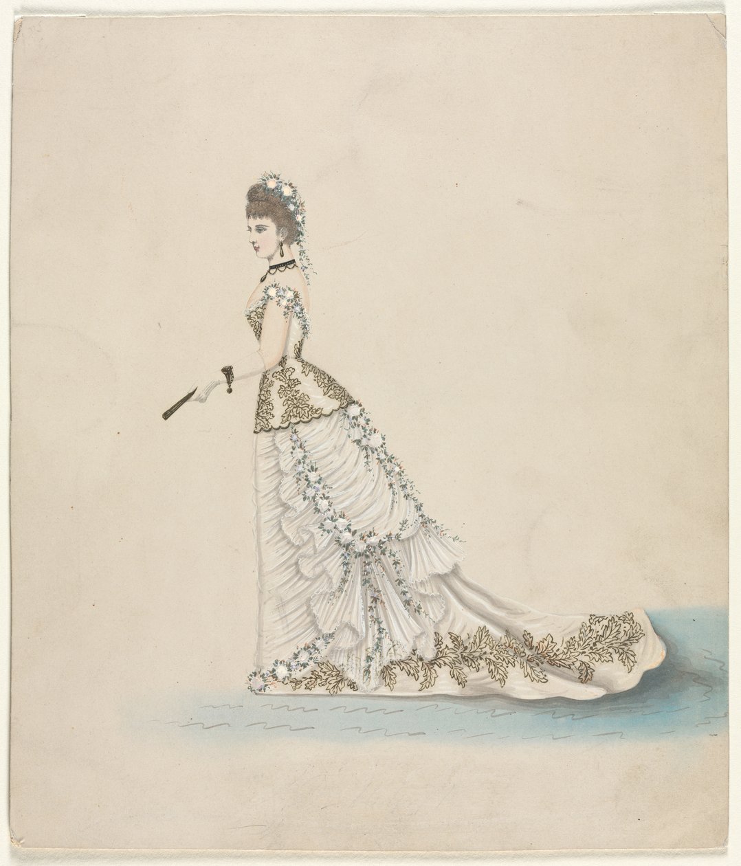 Fashion Study (Designed for Worth) by Unknown artist