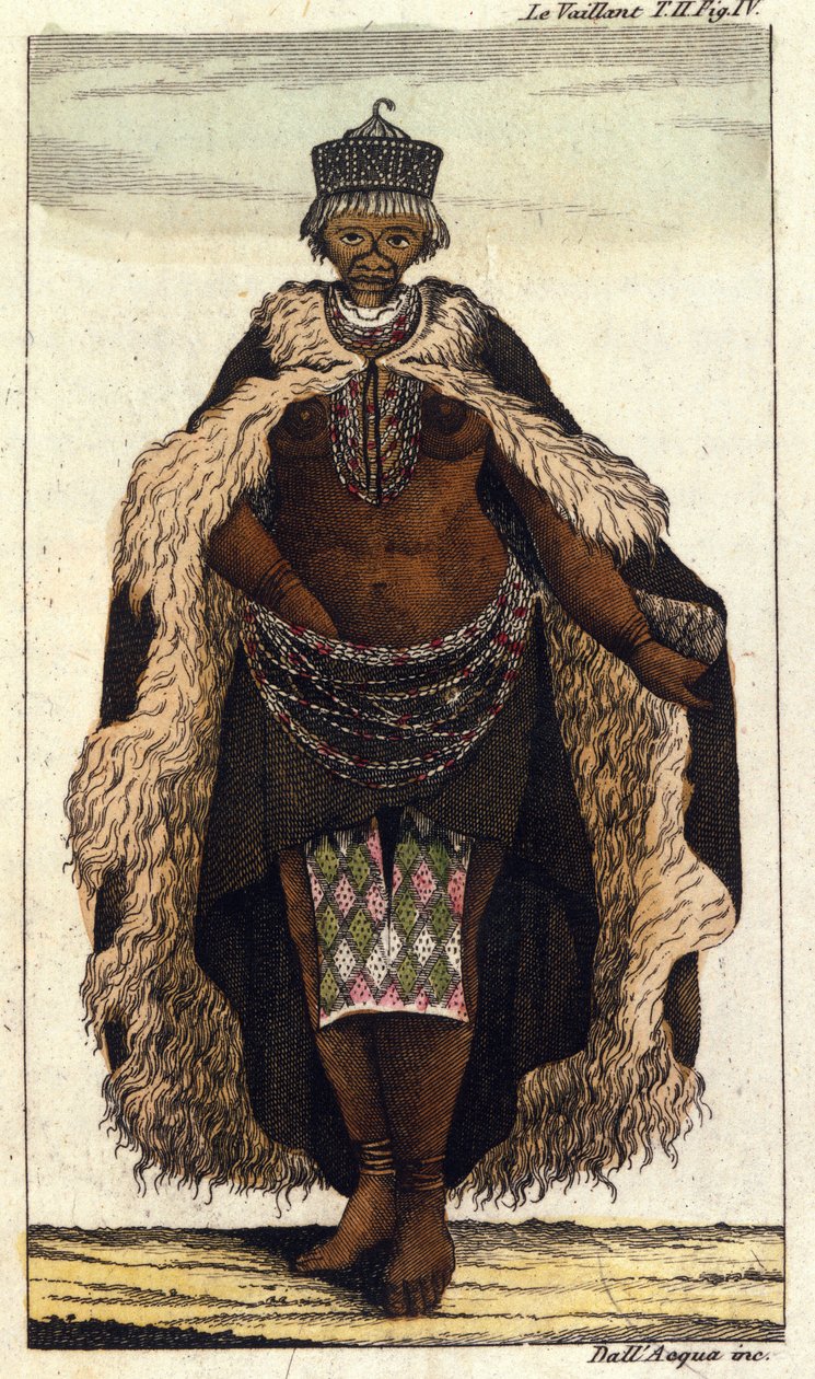 Female Member of the South African Tribe of Hottentots by Unknown artist