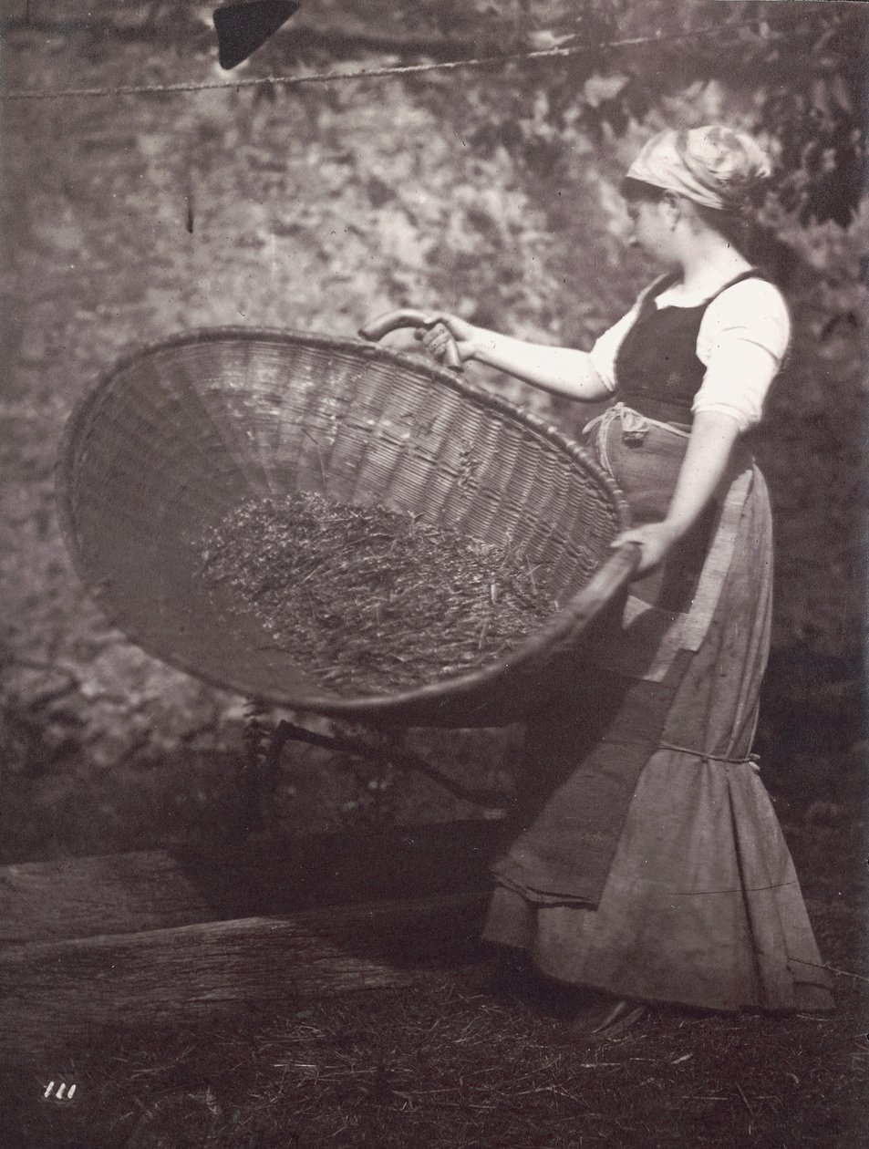 Female Peasant with Winnowing Basket by Unknown artist