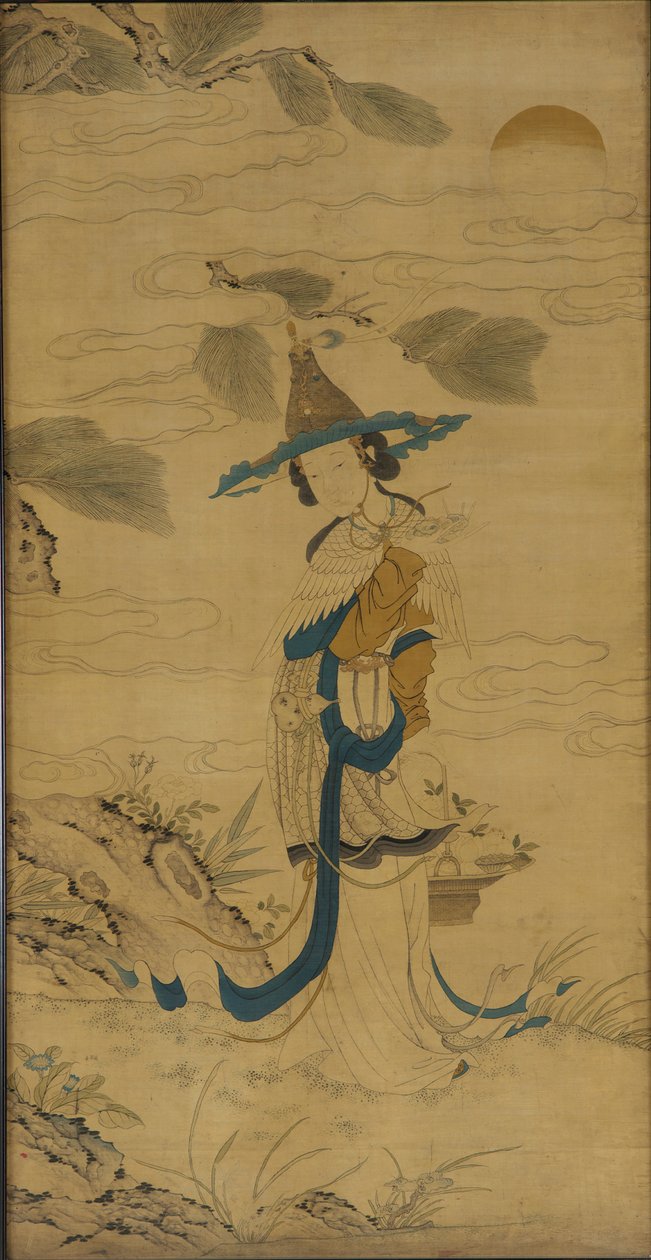 Female Immortal with a Basket by Unknown artist