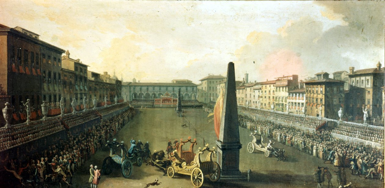 Florence, Show on Santa Croce Square by Unknown artist
