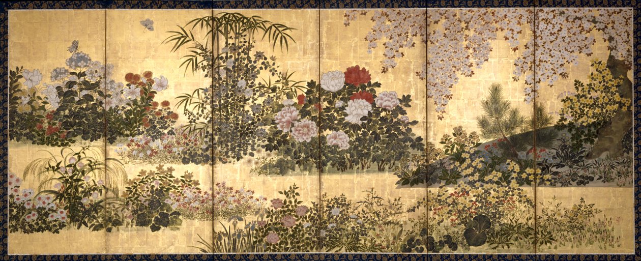 Flowers And Butterflies by Unknown artist