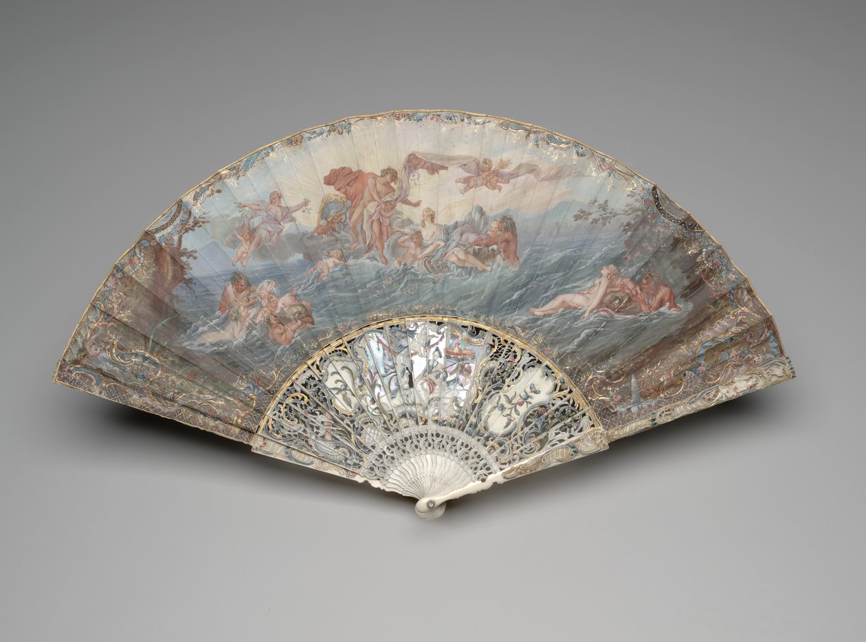 Folding fan with 