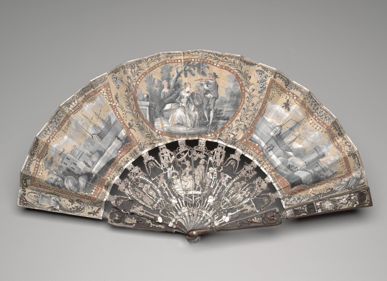Folding fan with 