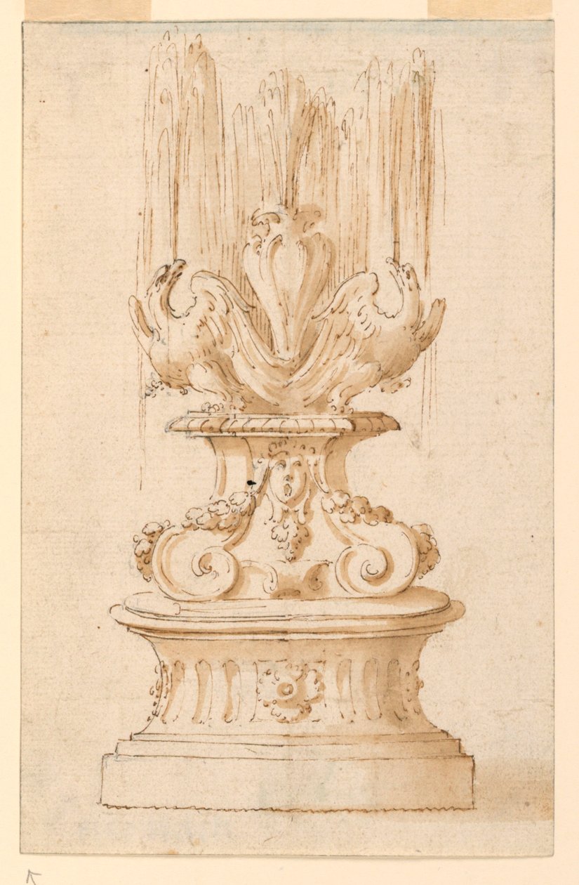 Fountain with Two Eagles by Unknown artist