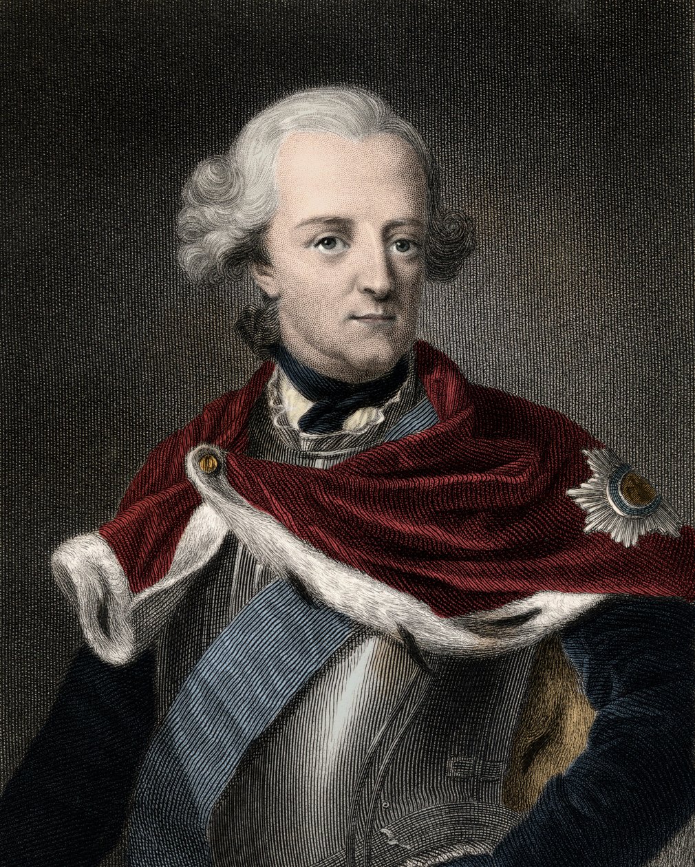 Frederick II of Prussia (1712-1786) (engraving) by Unknown artist