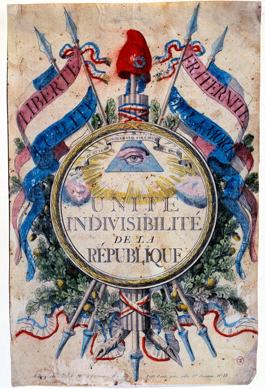 French Revolution: Liberty, equality, fraternity or death by Unknown artist