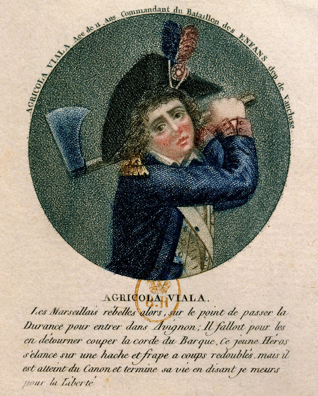 French Revolution: Portrait of the Young Joseph Agricol Viala by Unknown artist