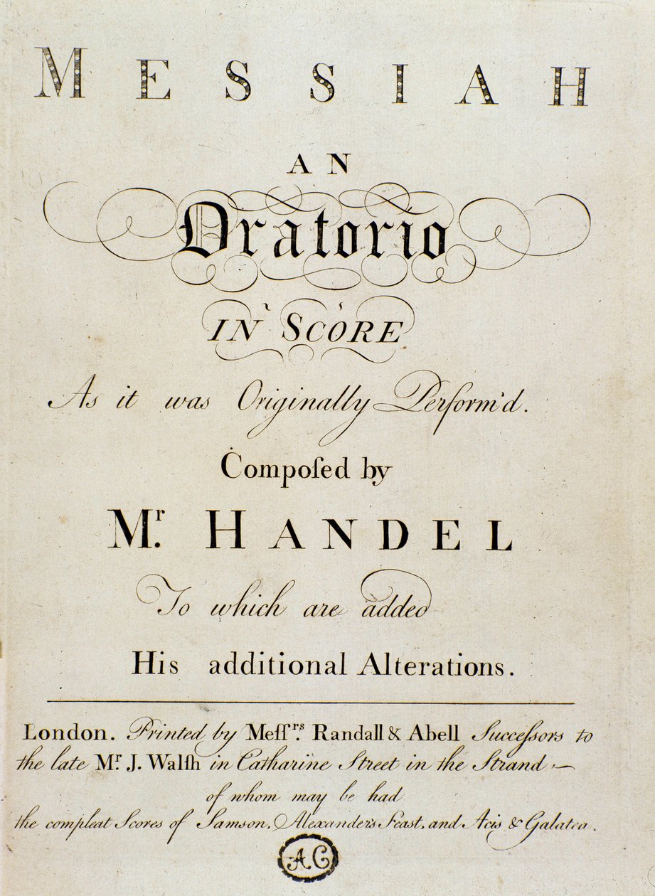 Frontispiece of the Score 