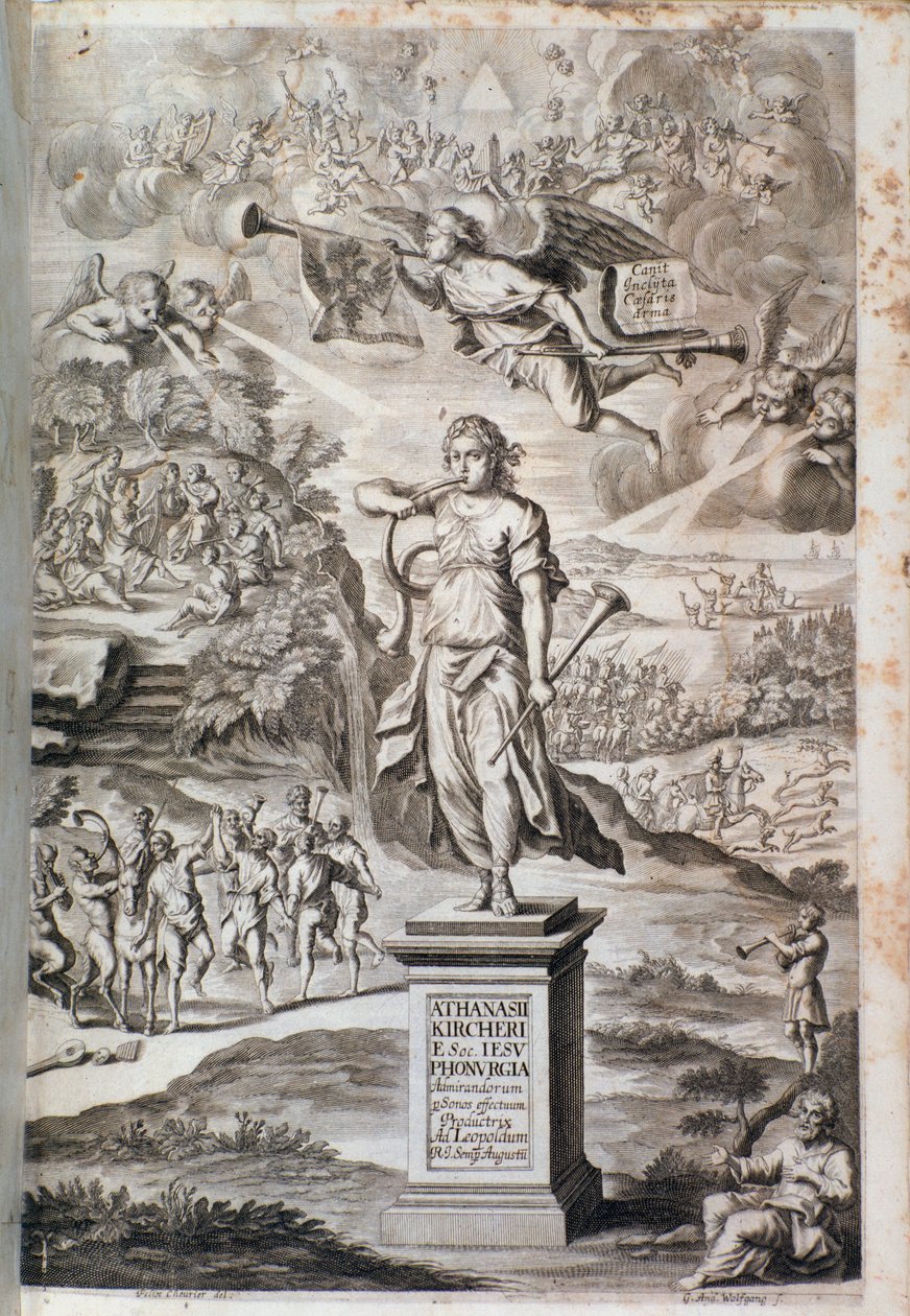 Frontispiece of Phonurgia nova by Unknown artist