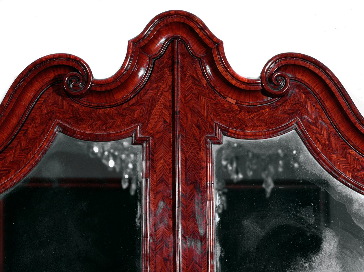 Furniture: Trumeau in Rosewood. Detail of the Upper Part. 1735 approx. Private Collection by Unknown artist