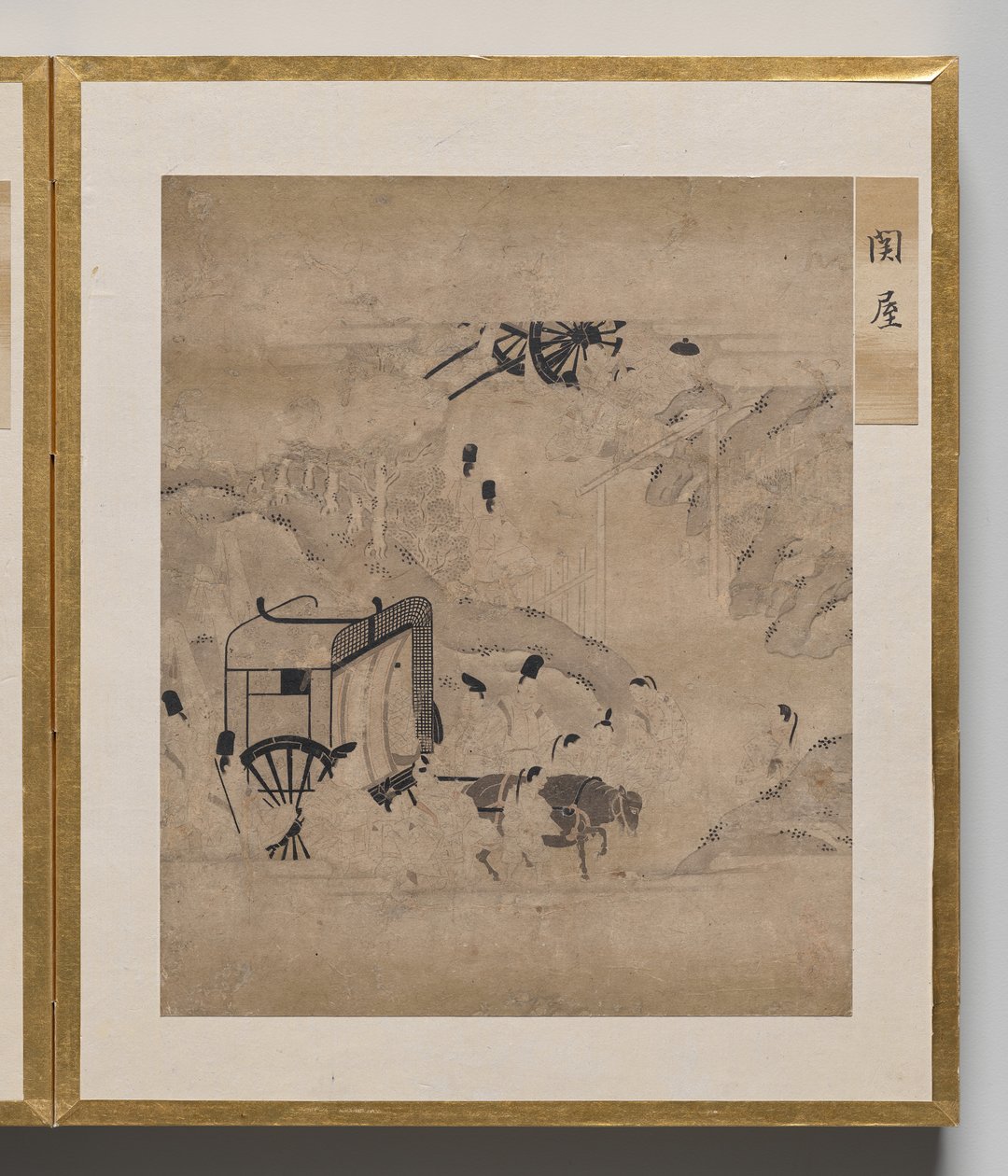 Gatehouse from Album of Illustrations for the Tale of Genji by Unknown artist