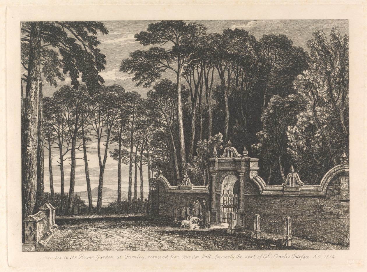 Gateway to the Flower Garden at Farnley by Unknown artist