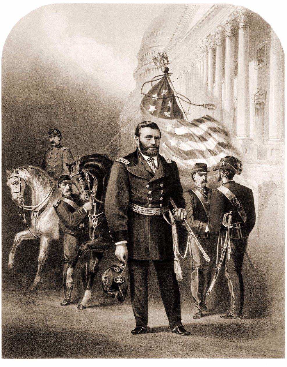 General Ulysses Grant (1822-1885), American statesman by Unknown artist