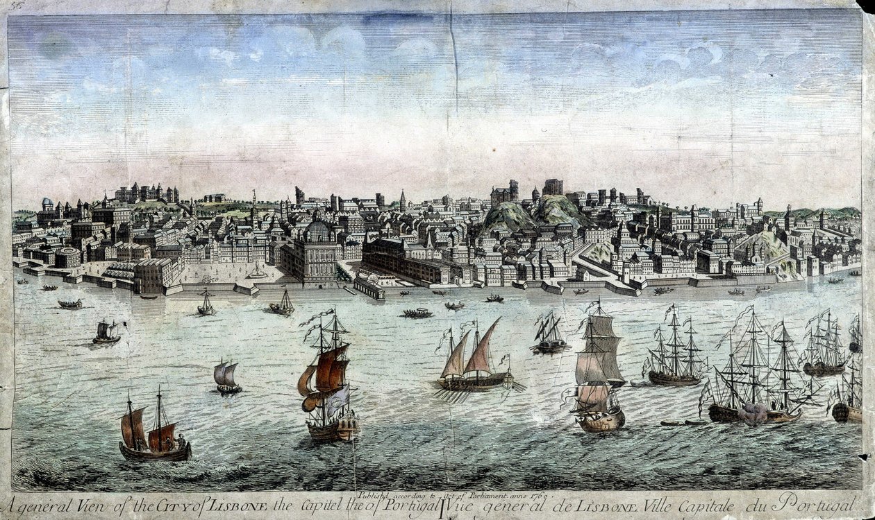 General View of Lisbon, Capital City of Portugal by Unknown artist