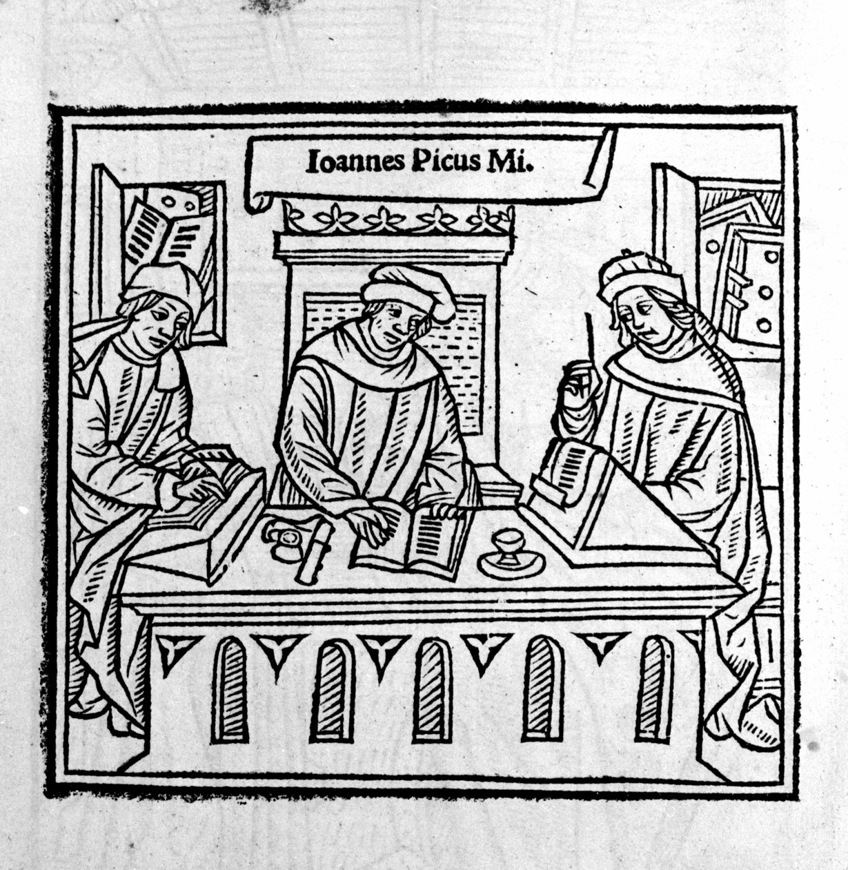 Giovanni Pico della Mirandola with His Two Disciples - in 