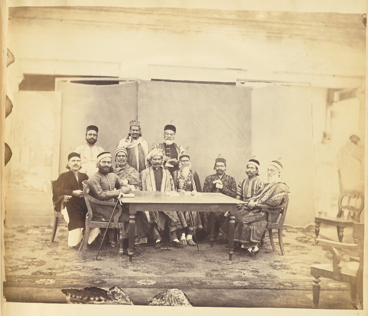 Group Portrait of Men, India by Unknown artist