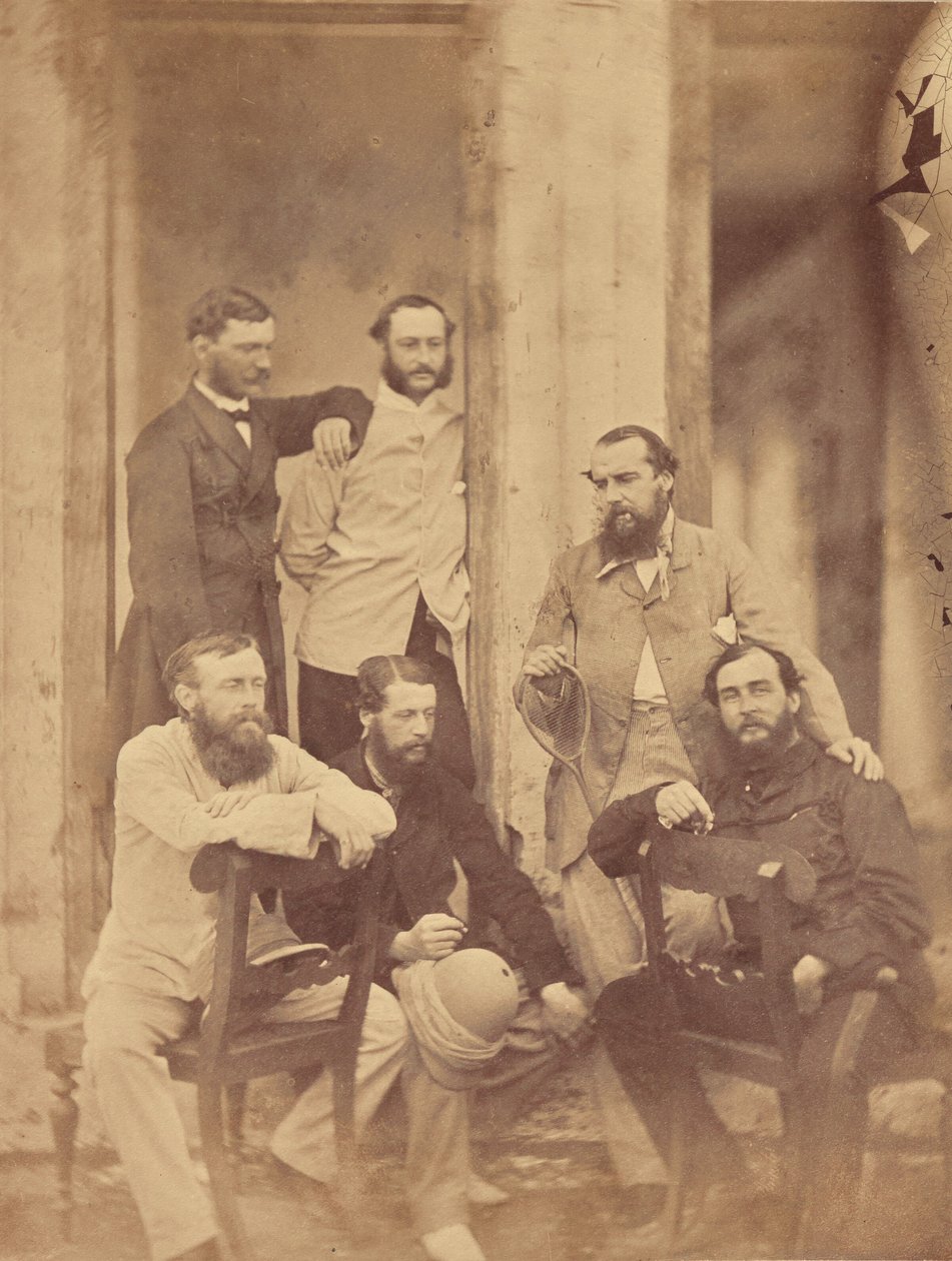 Group Portrait of Military Officers, India by Unknown artist