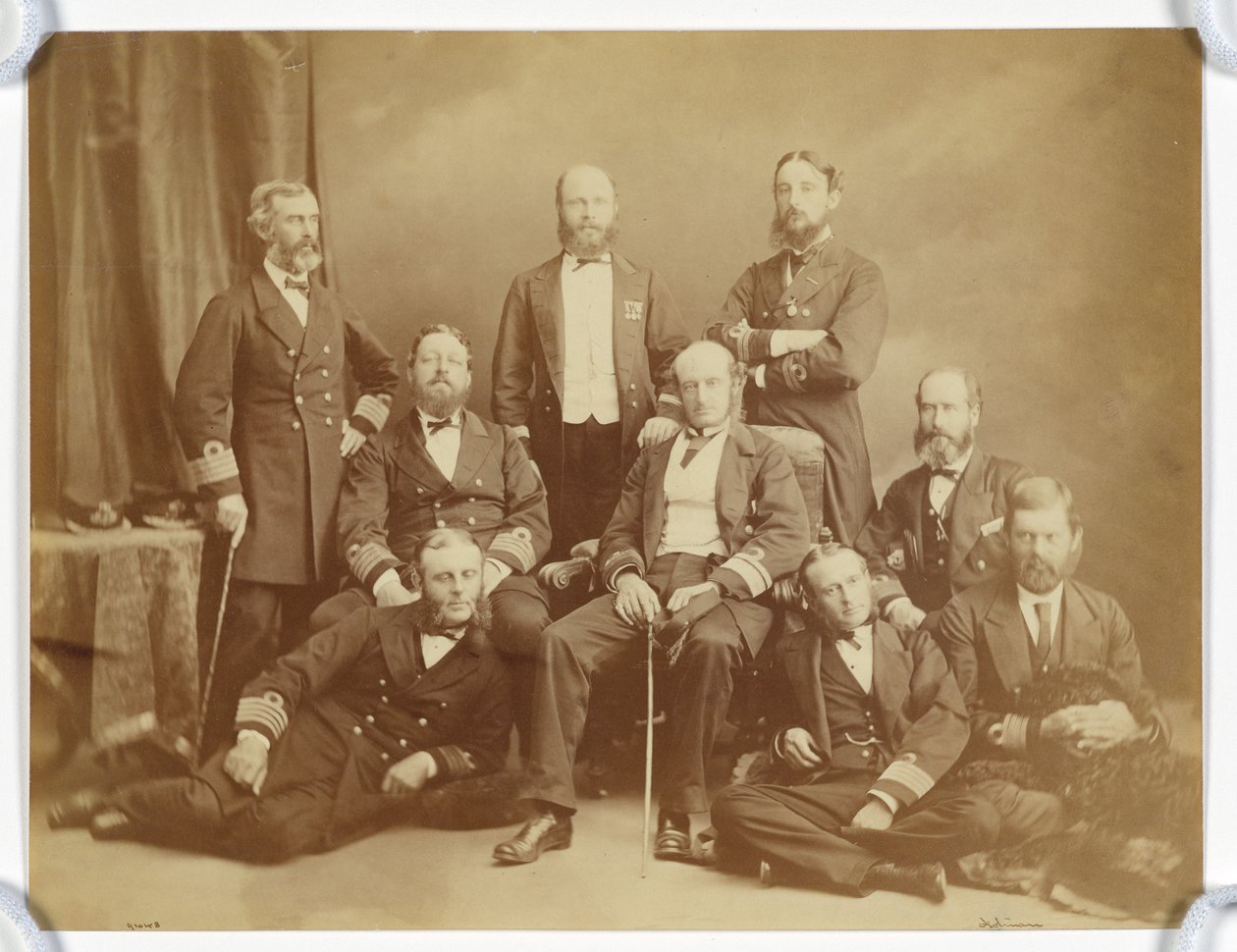 Group Portrait of Naval Officers by Unknown artist