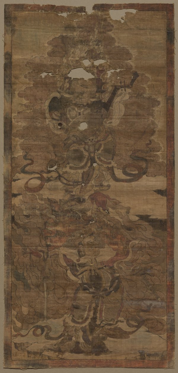 Guardian Kings: Dhrtarastra and Virupaksa by Unknown artist