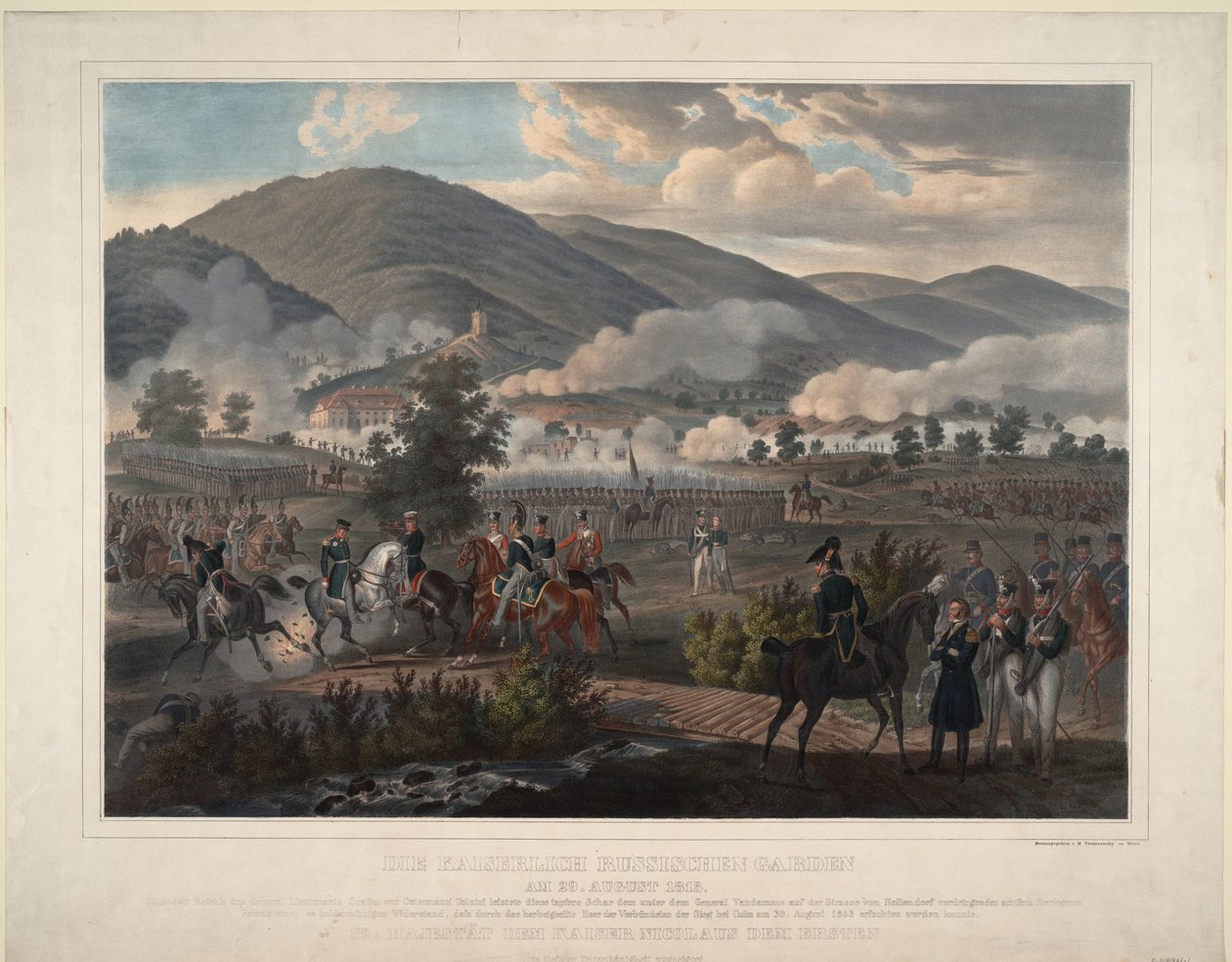 Napoleonic Wars: The Battle of Kulm in Bohemia on August 30, 1813 by Unknown artist