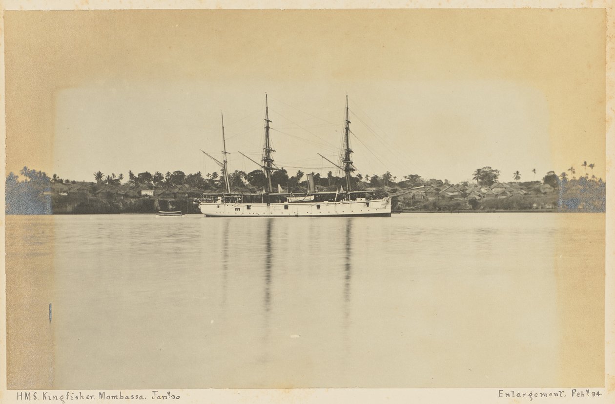 HMS Kingfisher, Mombassa by Unknown artist