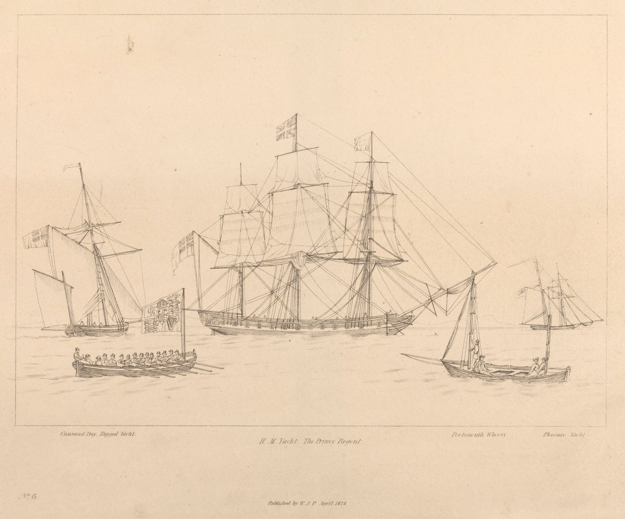 HM Yacht The Prince Regent and her ship