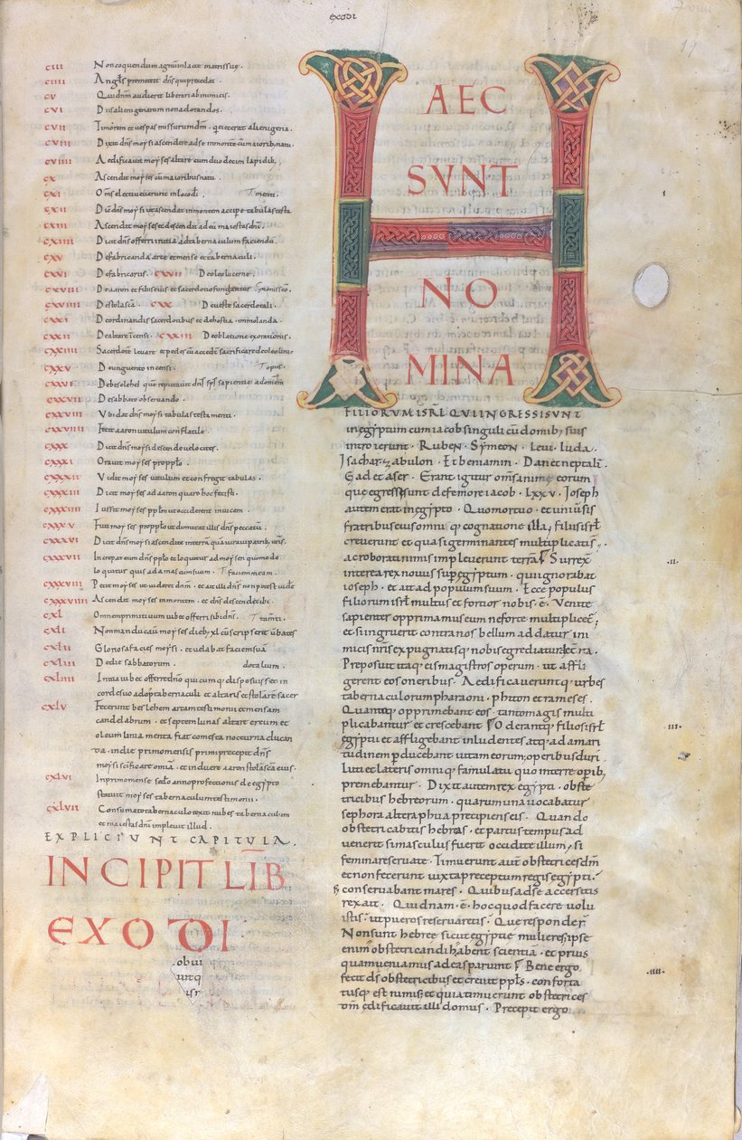 These Are the Names: Initial of the Book of Exodus, 11th Century by Unknown artist