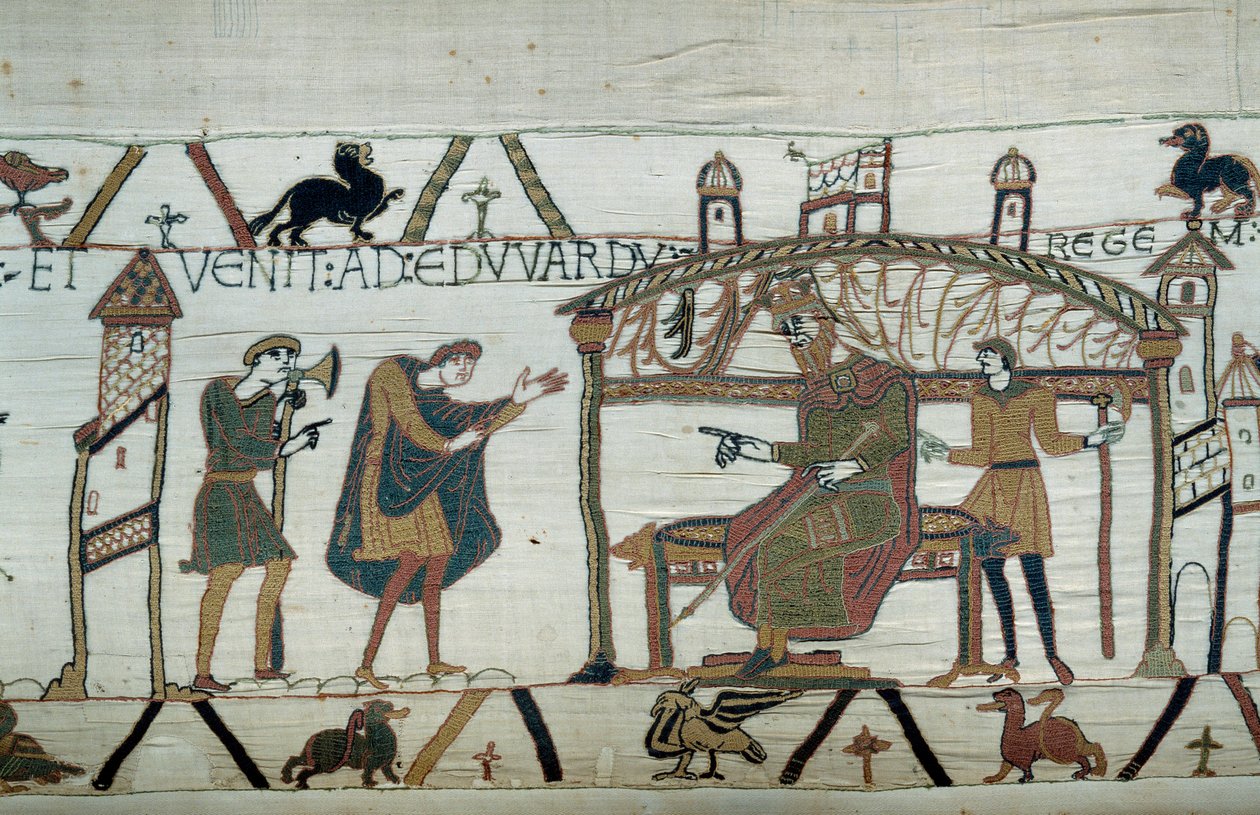 Harold Reciting His Trip to King Edward the Confessor (detail) by Unknown artist