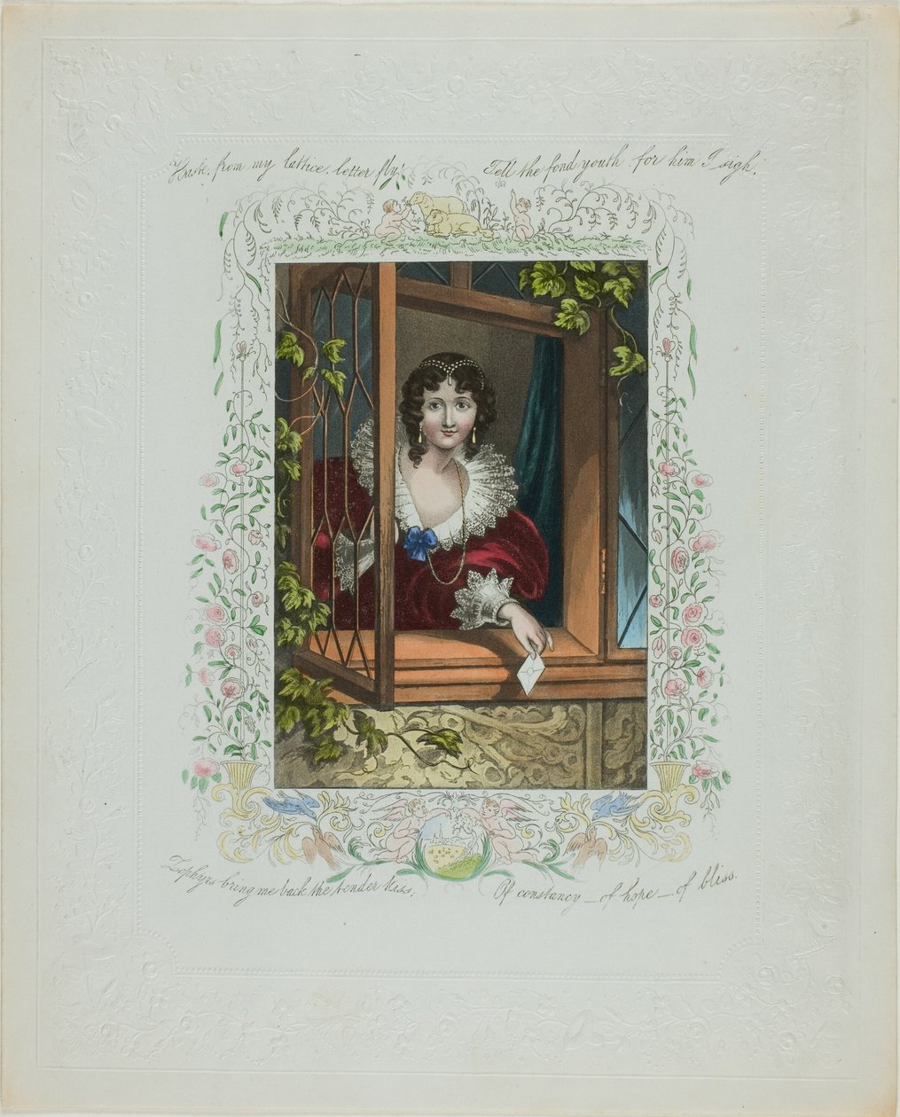 Haste From My Lattice, Letter Fly! (valentine) by Unknown artist