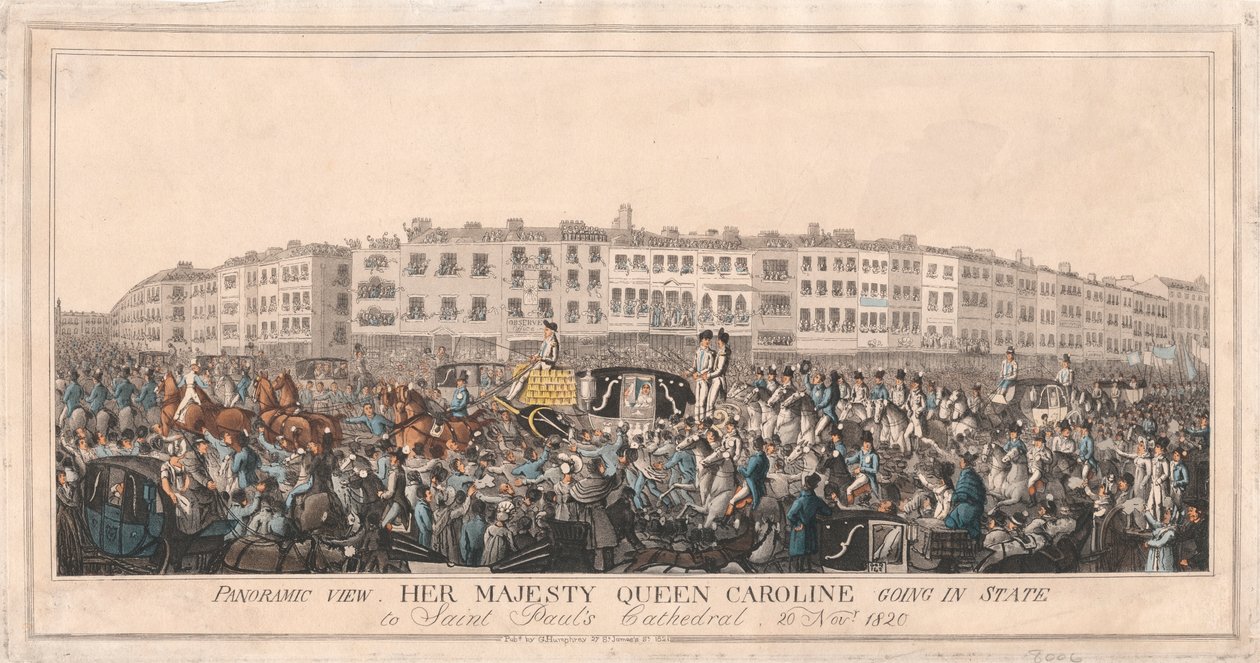 Her Majesty Queen Caroline Going in State to St. Paul
