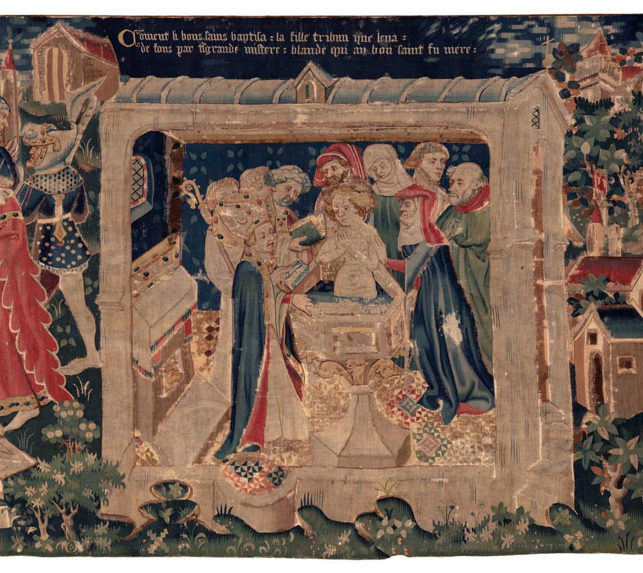 History of Saint Piat and Saint Eleuthère, Scene 13: Baptism of Blanda by Unknown artist