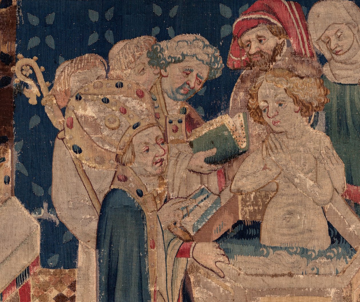 History of Saint Piat and Saint Eleutherius, Scene 13: Baptism of Blanda (detail) by Unknown artist