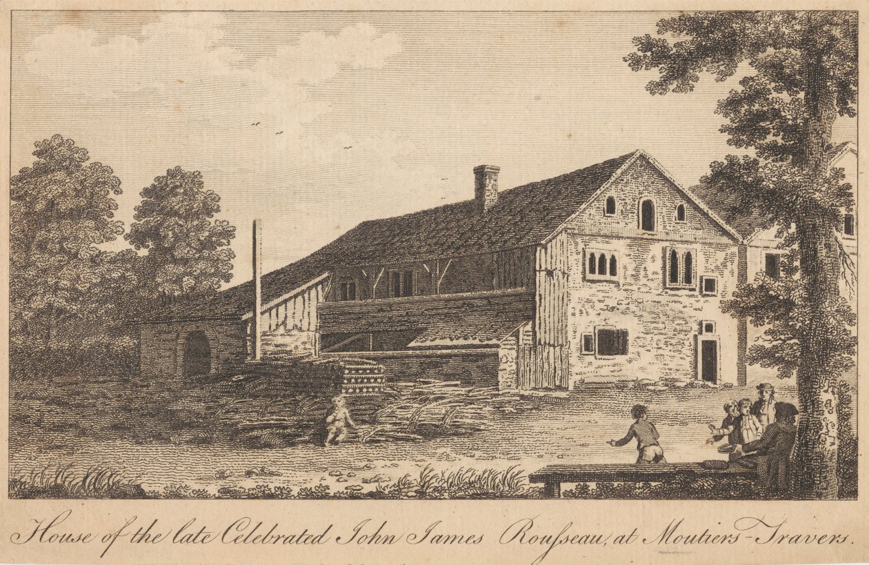 House of the Late Celebrated John James Rousseau, at Moutiers-Travers by Unknown artist