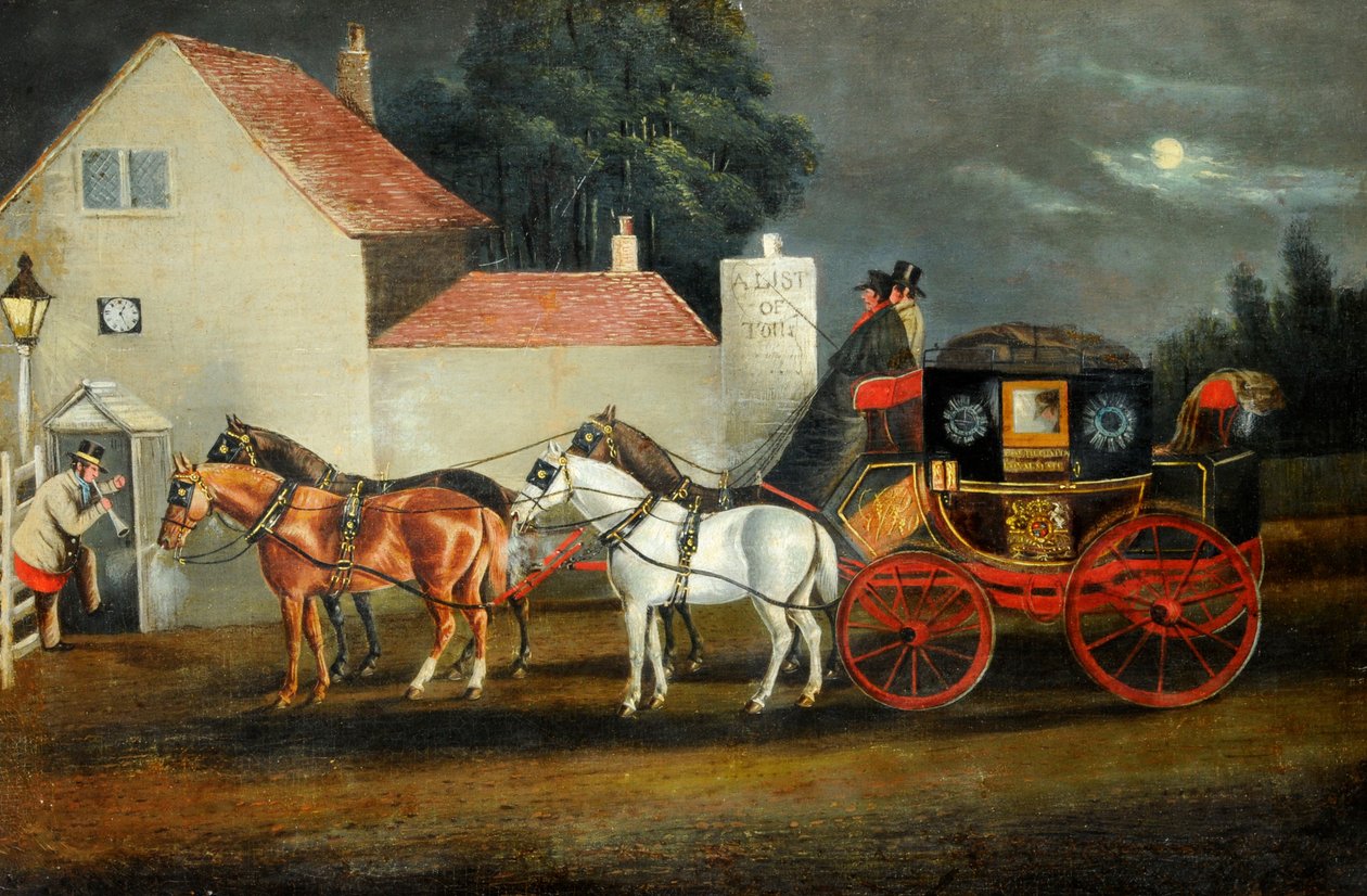 Hull and London Royal Mail Coach, c.1860 by Unknown artist