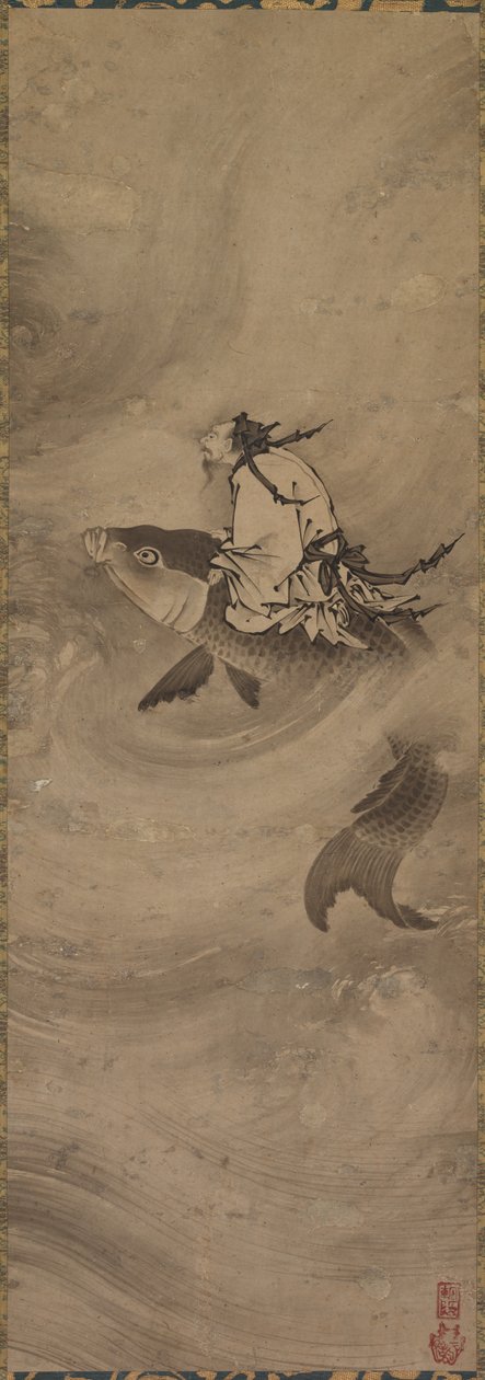 Immortal Riding on a Carp by Unknown artist