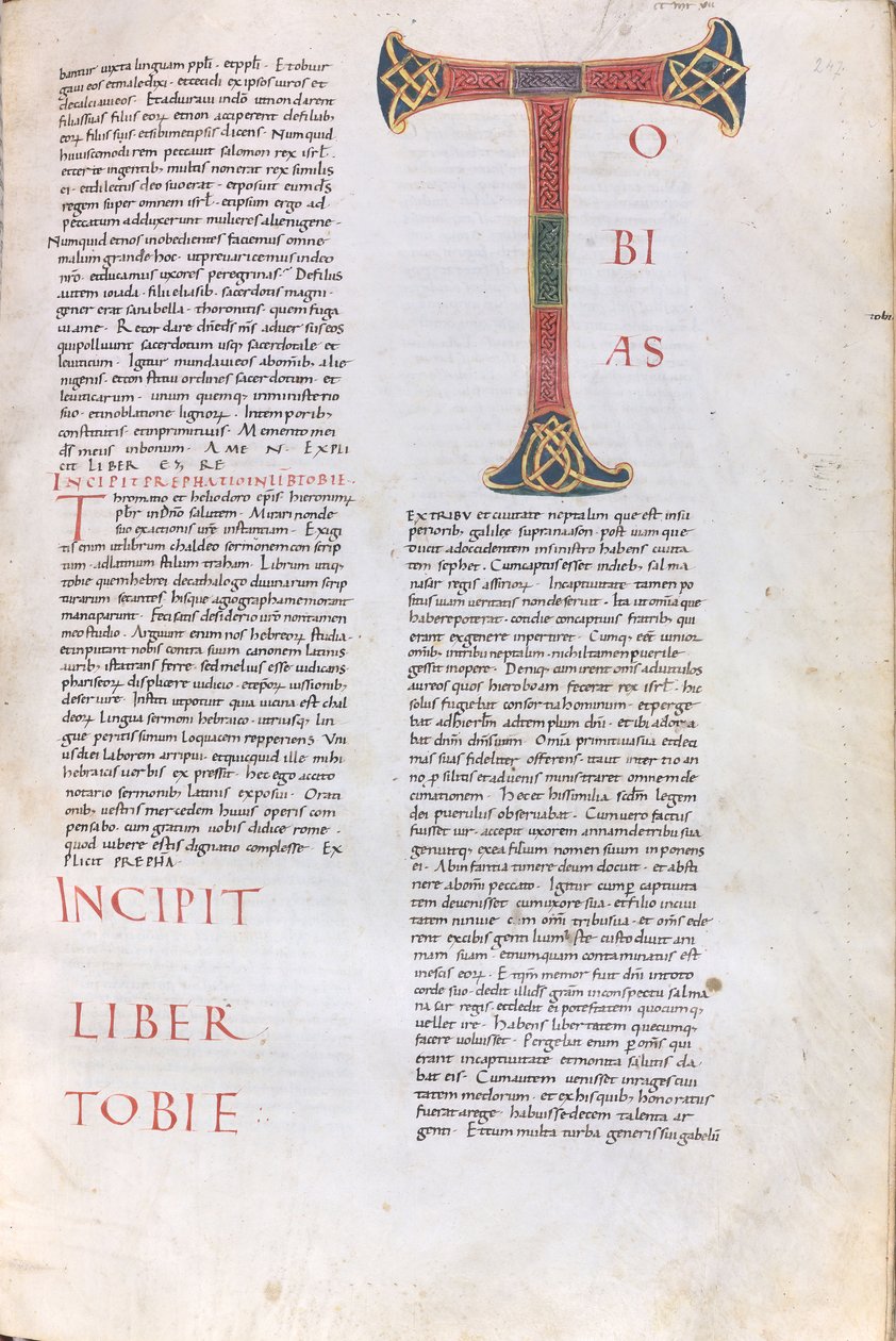 Incipit of the Book of Tobias by Unknown artist