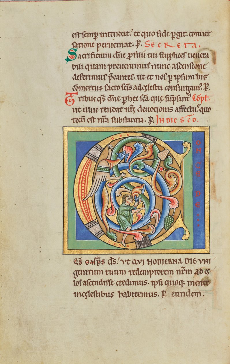 Inhabited Initial C by Unknown artist
