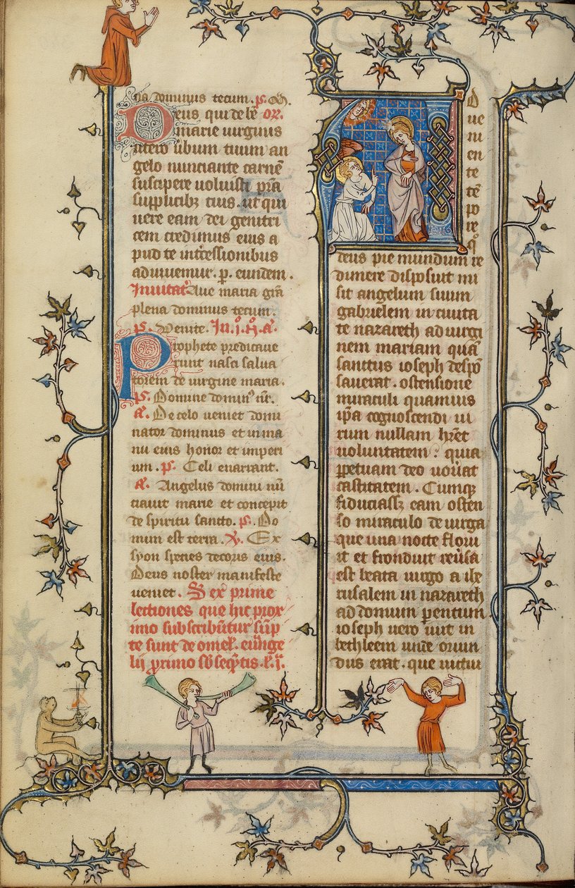 Initial A: The Annunciation by Unknown artist